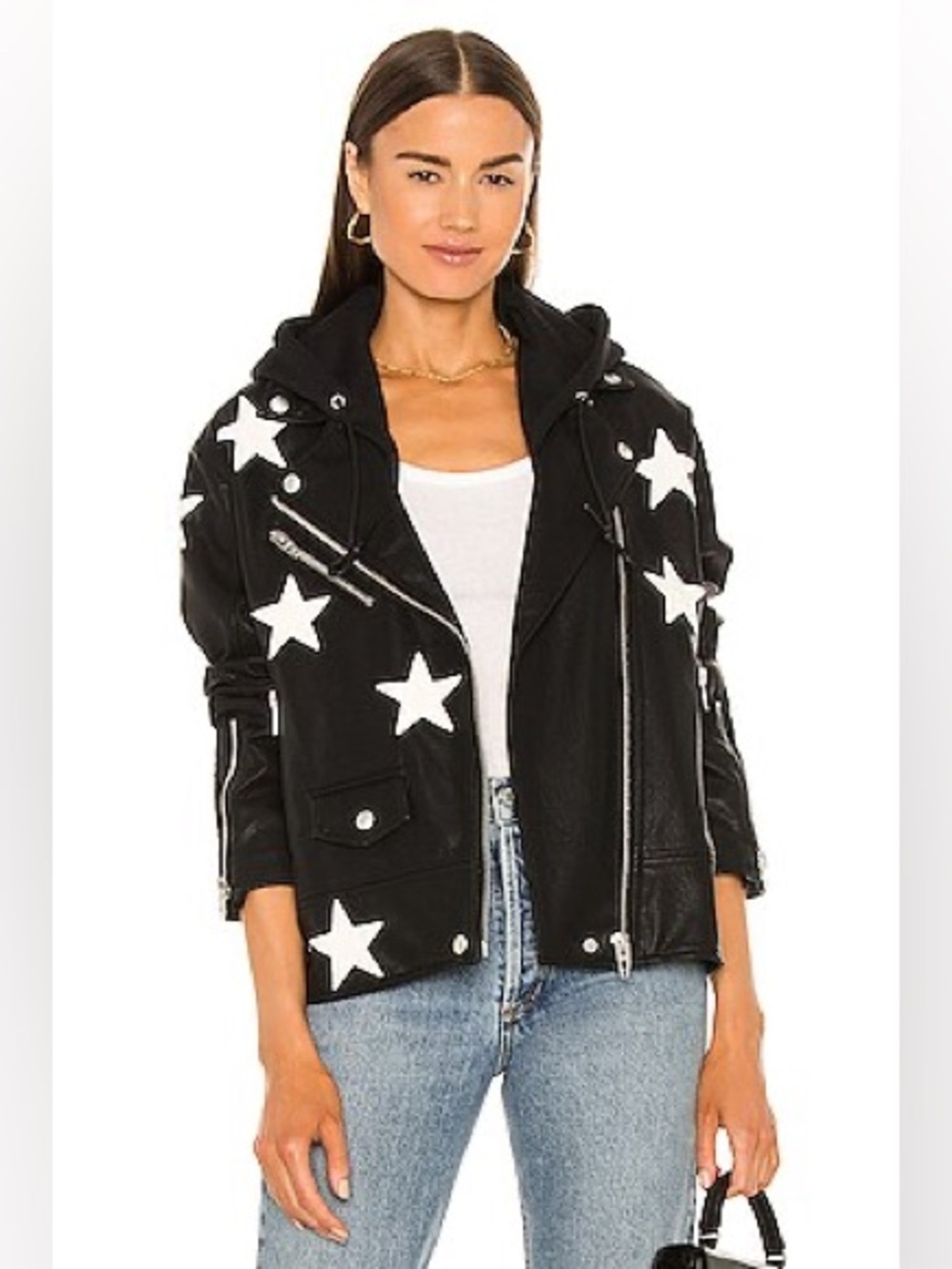 BLANKNYC X REVOLVE Twofer Faux Leather Jacket in Black